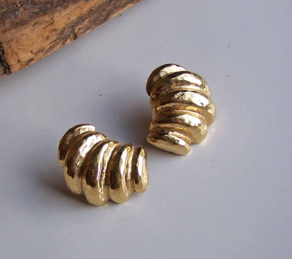 Etsy, Etsy Jewelry, Vintage Earrings, Gold Plated Earrings, Gnocchi ...