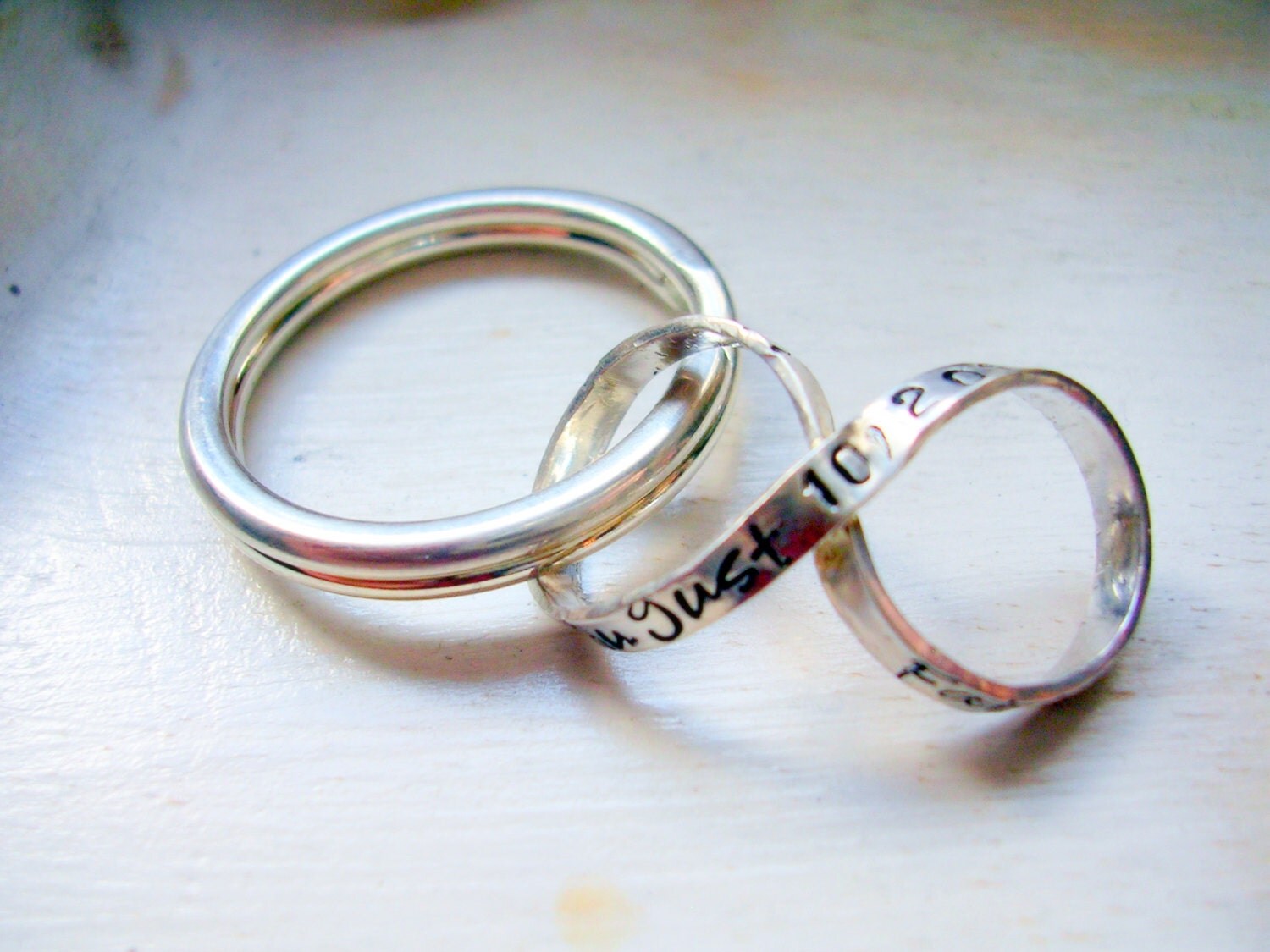 Custom Infinity Keychain Sterling Silver Personalized