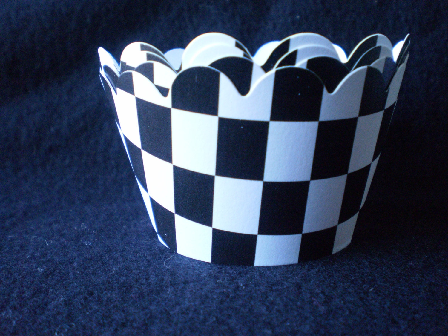 Custom Checkered Flag Cupcake Wrappers 12