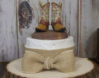 Birthday Cake Topper Boot Rustic Her Western Cowboy Boots Birthday Cake Topper Boot Rustic Her Western Cowboy Boots