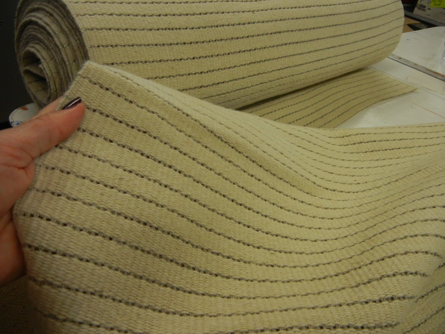 Scandinavian Rya Rug backing made of Wool and Linen by Byrdcall