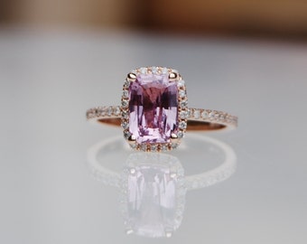 1.98ct cushion ice peach champagne sapphire 14k by EidelPrecious