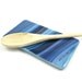 Blue Glass Spoon Rest - Blue Swirl Fused Glass Butter Dish