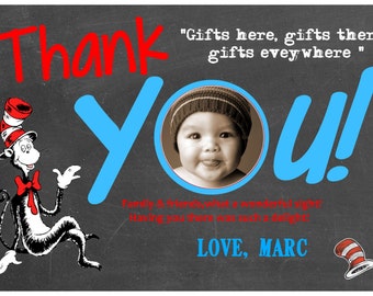 Items Similar To Dr Seuss Thank You Card For Teachers On Etsy