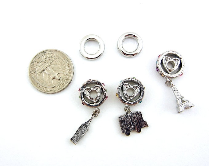 Set of Travel Themed Charms and Spacers