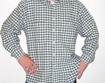 Vintage Oxford size L button up long sleeve cotton shirt vintage 90s