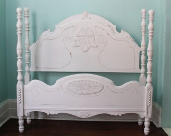 antique chic bed frame white shabby twin by antique chic bed frame white shabby twin by