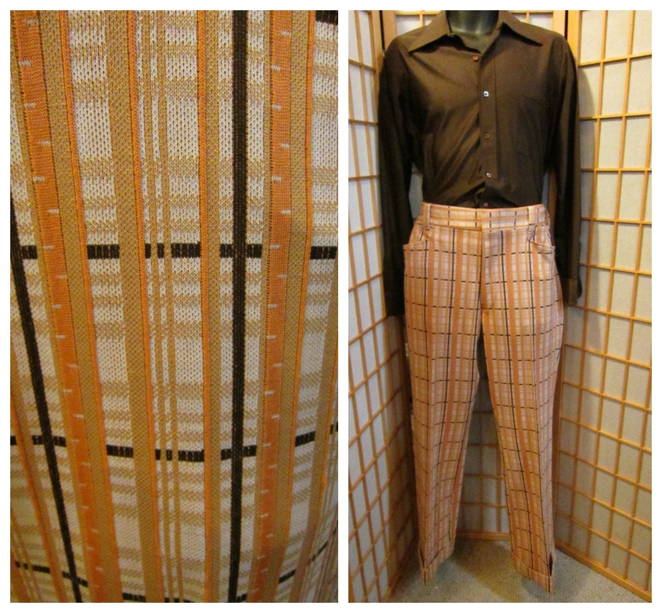 mens striped pants vintage