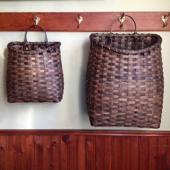 Primitive Porch Baskets Reserved for Kelly