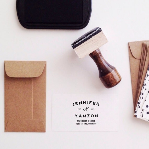 Logo Business Card Stamp