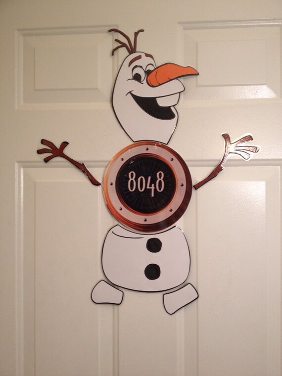 olaf snowman from warm hugs version 2 body part stateroom door