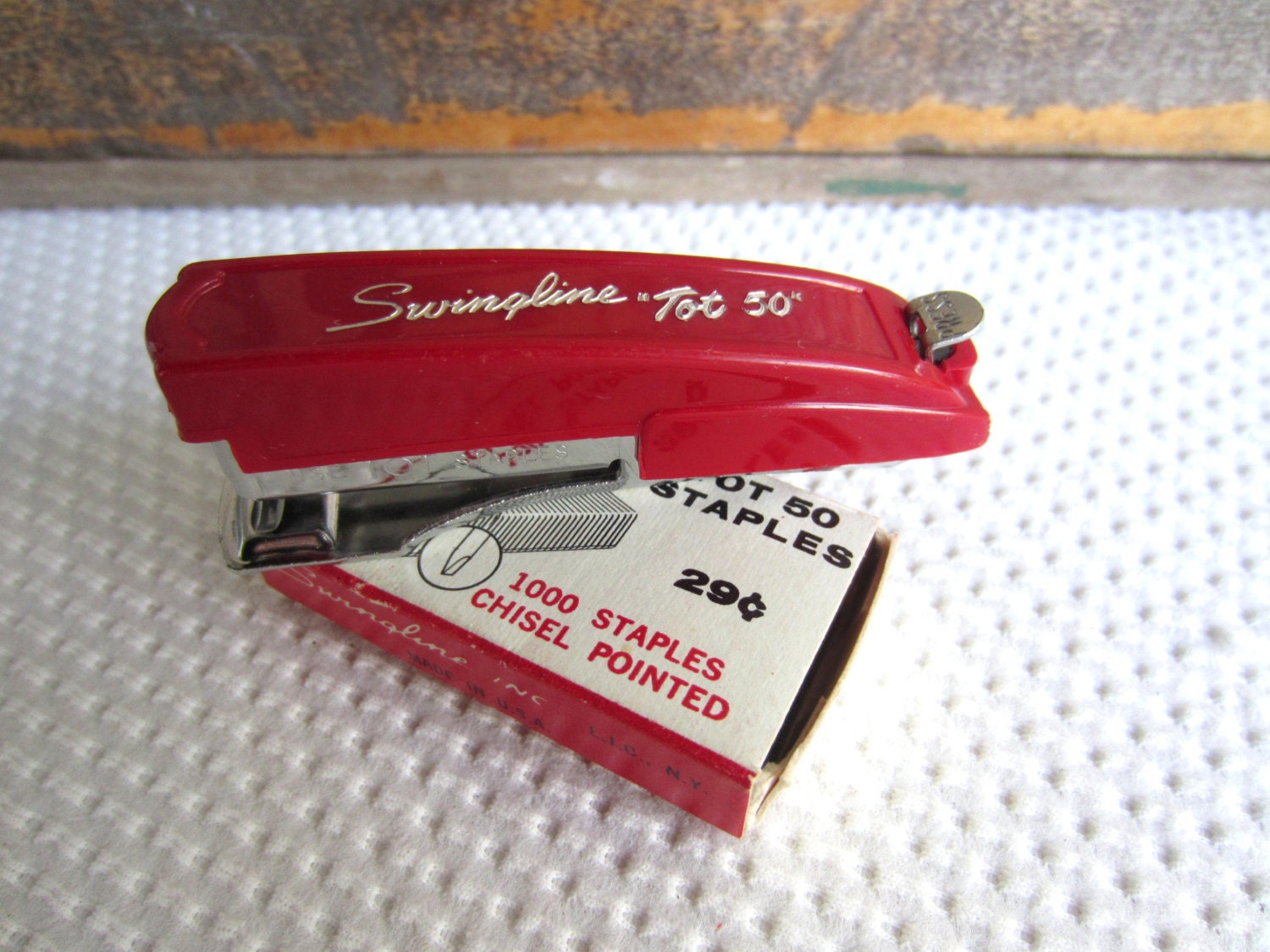 Vintage Swingline Tot 50 Mini Stapler with Staple Boxes and