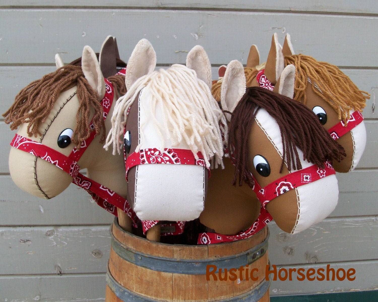 Stick Horse Sewing Pattern and Tutorial Rustic Horseshoe's