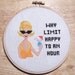 Sassy Lady Happy Hour Retro Cross Stitch PDF Chart