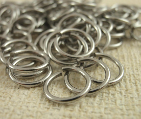 100 Nickel Free Stainless Steel Jump Rings Your Choice of