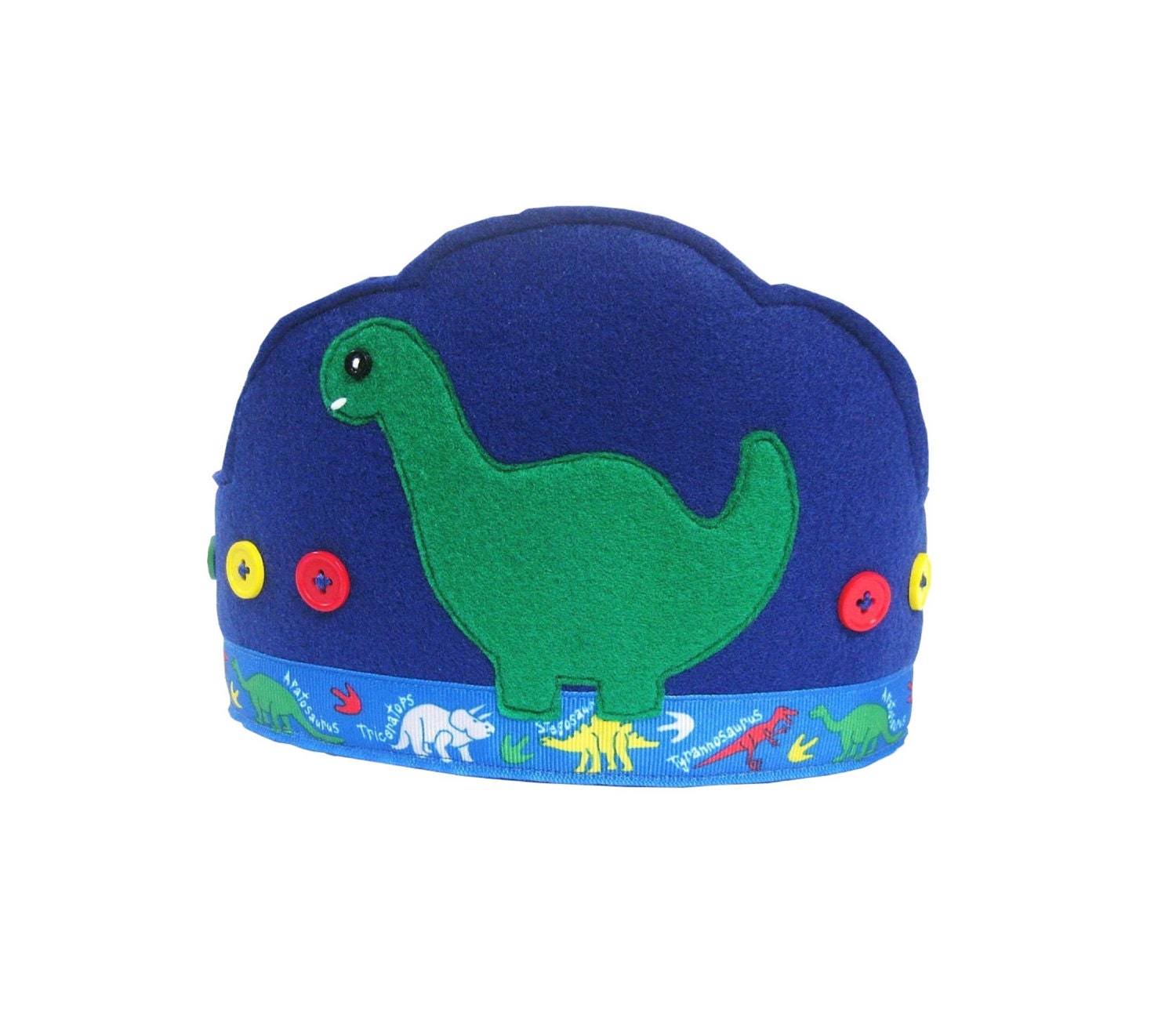 dinosaur with a crown on its head