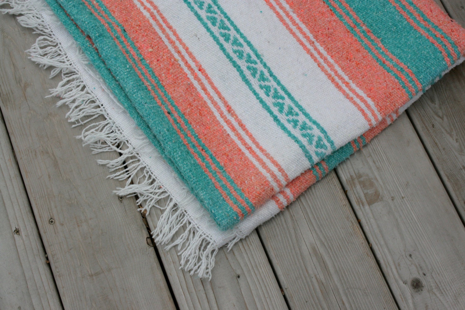 Vintage Mexican Serape Blanket Red multicolor throw XLARGE ...