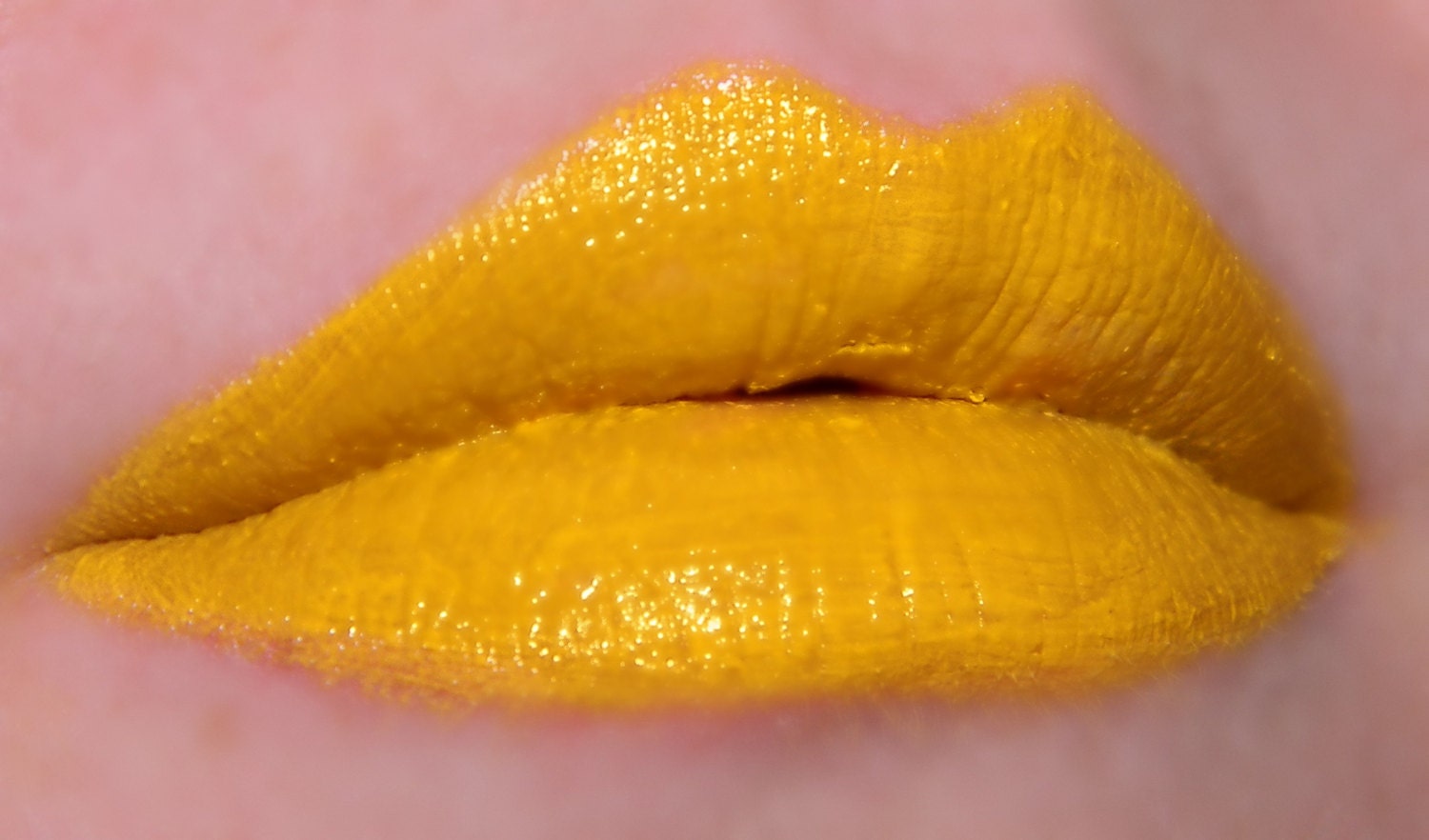 Bright Yellow Lipstick Sunny Day