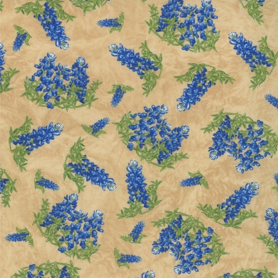 TEXAS shabby quilt fabric Moda lupines Lone Star State