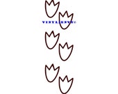 Dinosaur Tracks Prints Border - Wall Decal - Vinyl Wall Decals, Wall Decor, Signage, Wall Stickers, Nursery Room, Dinosaur Decal