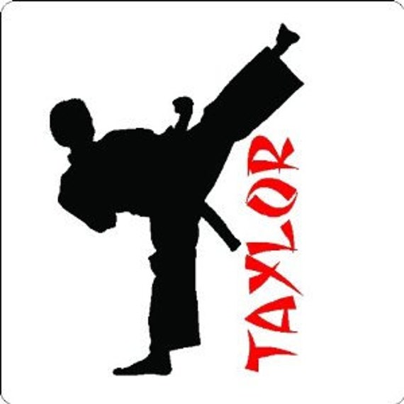 Download Personalized Karate Boy Wall Decal Removable Karate Wall Sticker