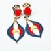 1960s Mod Fashion Vintage Dangle Earrings