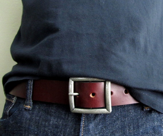 oxblood belt mens