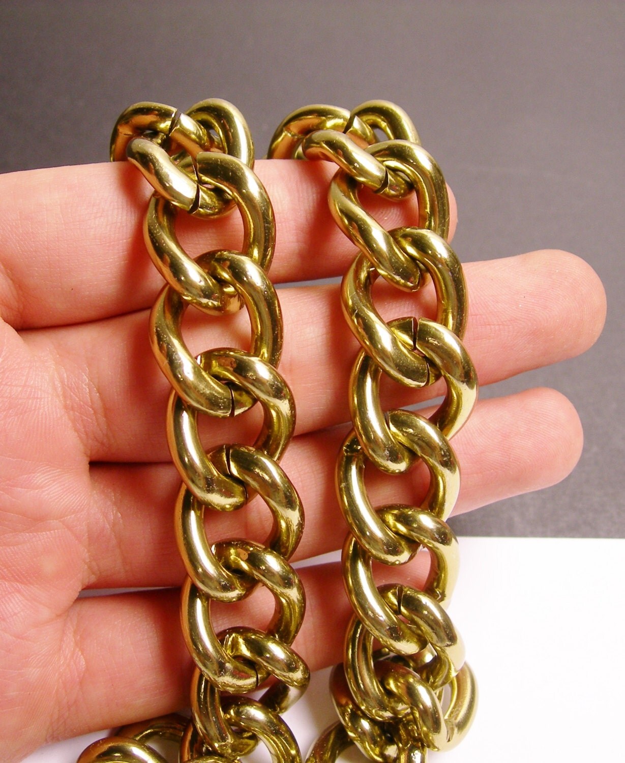 Brass chain lead free nickel free won't tarnish 1 meter 3.3 feet