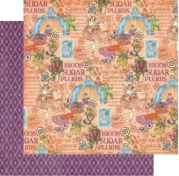 Nutcracker Sweet Graphic 45 Scrapbook Paper by PrettyPrimitives