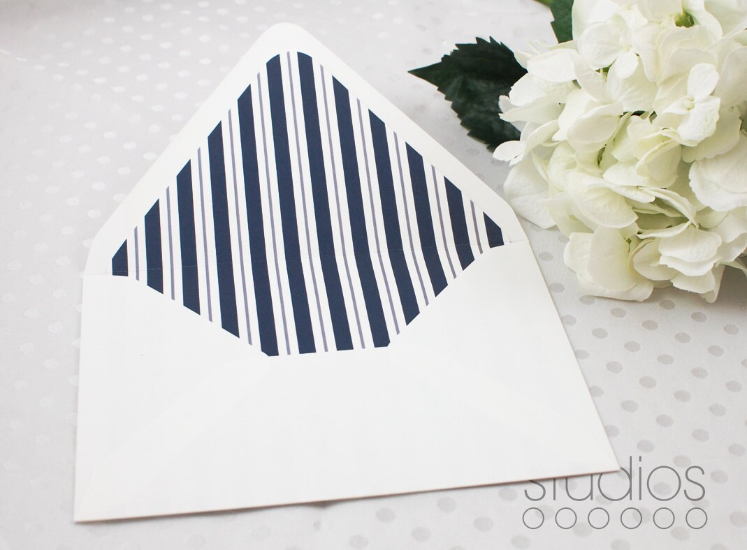 Custom Envelope Liner OnePaperHeart Stationary & Invitations