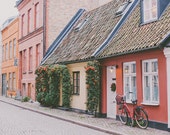 Red House Fine Art Print, Bike Photograph,Travel Photograph, Sweden Photo, Bike Print Travel Art, Europe, Malmo, Cottage Decor, White Door Red House Fine Art Print, Bike Photograph,Travel Photograph, Sweden Photo, Bike Print Travel Art, Europe, Malmo, Cottage Decor, White Door
