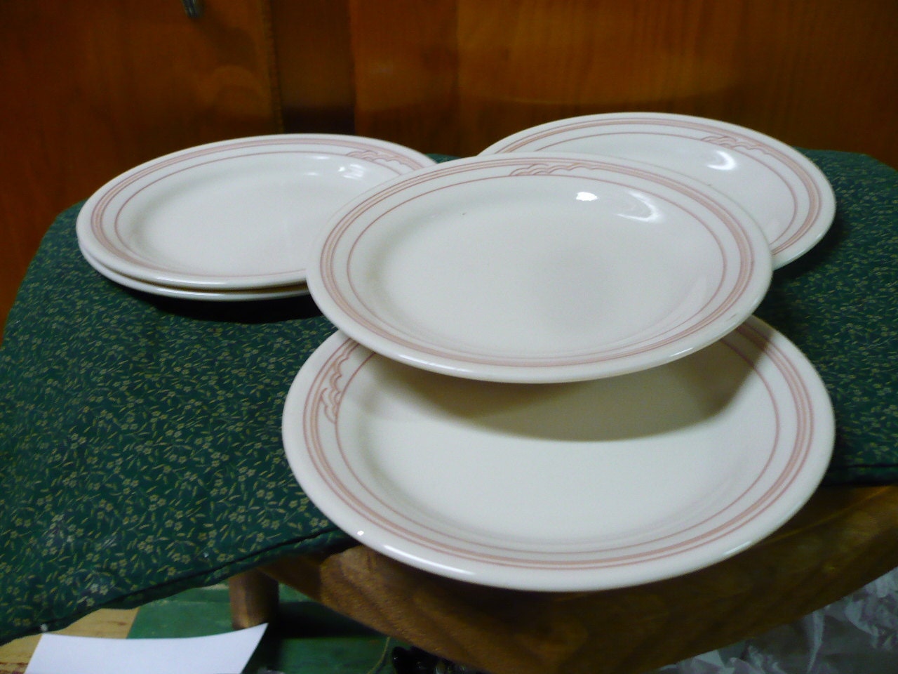 5 Comcor By Corning Sand/ Salad Plate 6 1/4 Pattern Unknown