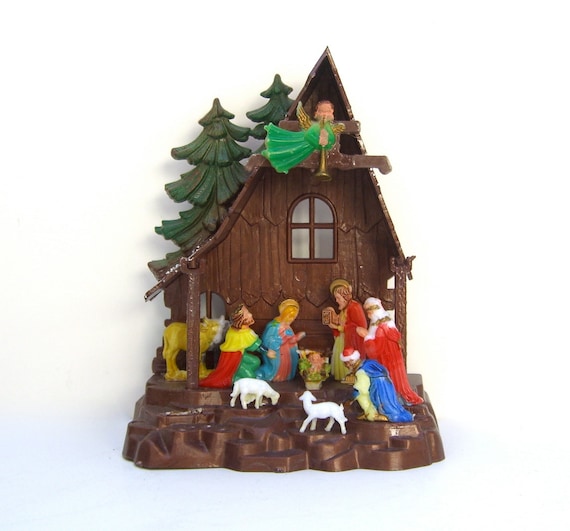 Vintage Plastic Nativity 24