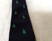 Vintage Christmas Tie Christmas Tree Tie Navy Blue Green Trees Holiday Tie Novelty Tie Custom Shop Vintage Christmas Tie Christmas Tree Tie Navy Blue Green Trees Holiday Tie Novelty Tie Custom Shop