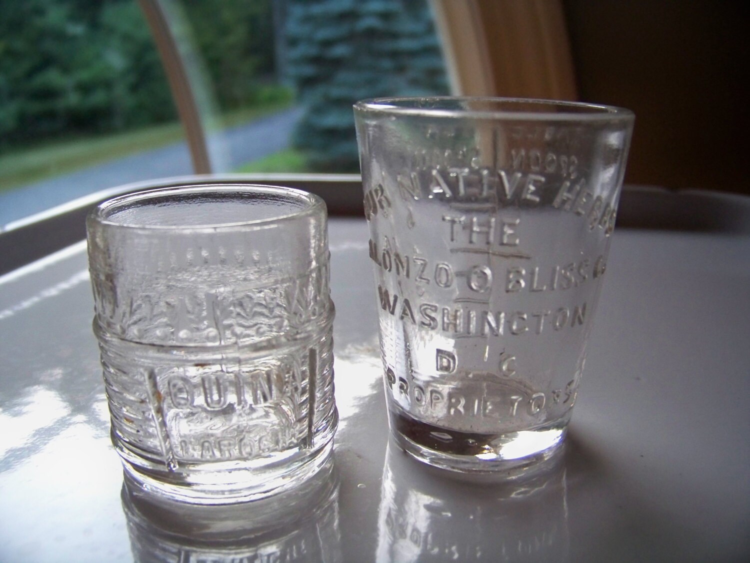 Antique Glass Dosage Cups Medicine Measures Medical