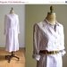 ON SALE 50% OFF Vintage 90s Polka Dot Silk Shirt Dress// Pastel Purple Polka dot Dress, Size Medium