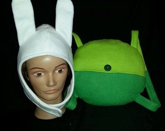 Adventure Time inspired Fionna Costume Hat/Backpack Combo Cosplay Set