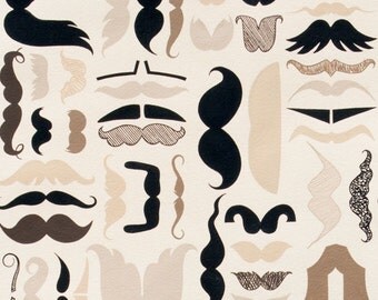 Alexander Henry Fabric-A Must Stache Mustache 1 YD