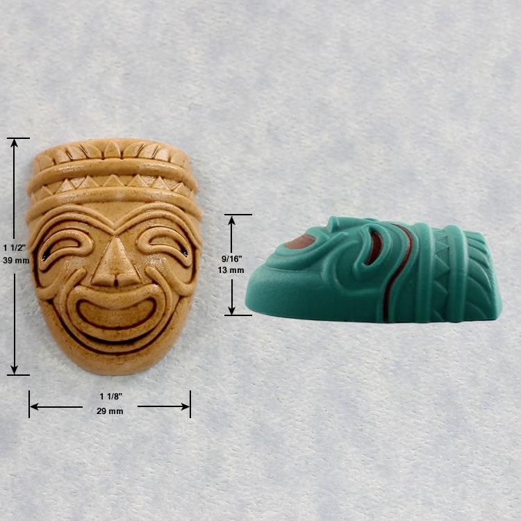 Tiki Mask Mold Mould Silicone Resin Mold Polymer Clay Fondant