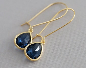 Sapphire Earrings,Jewelry,Pendant, Gold Earrings,Diamond Earrings,Gold Earrings, Gold Faceted Earring,Wedding,Bridal, Bridesmaid Gift
