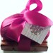 Bath Gift Set Dark Red Felted Soap Set with Ribbon and Soap Dish-Honey Vanilla Scottish Wool