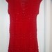SALE Crochet christmas hot red womens girls Day party tunic dress Free shipping!