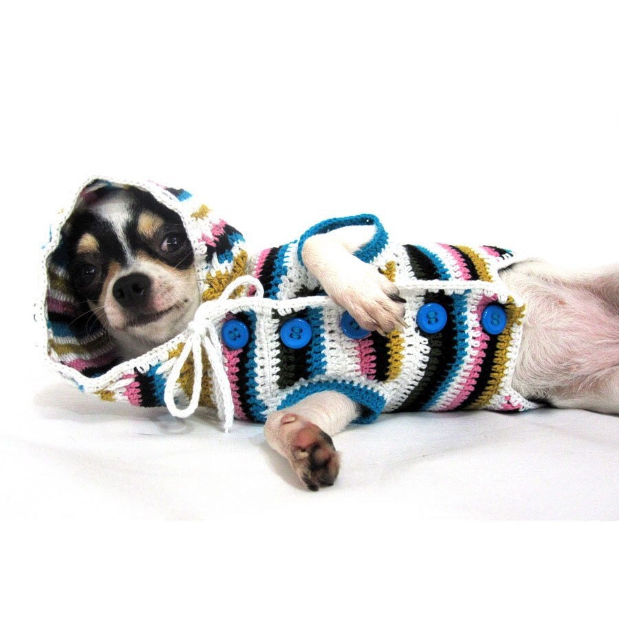 Bohemian Dog Hoodie Pajamas Teacup Chihuahua Clothes Puppy Cat