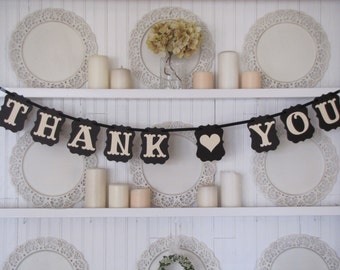THANK YOU Banner, Wedding Banner, Wedding Thank You Sign, Wedding Decoration, Wedding Sign, Wedding Photo Prop