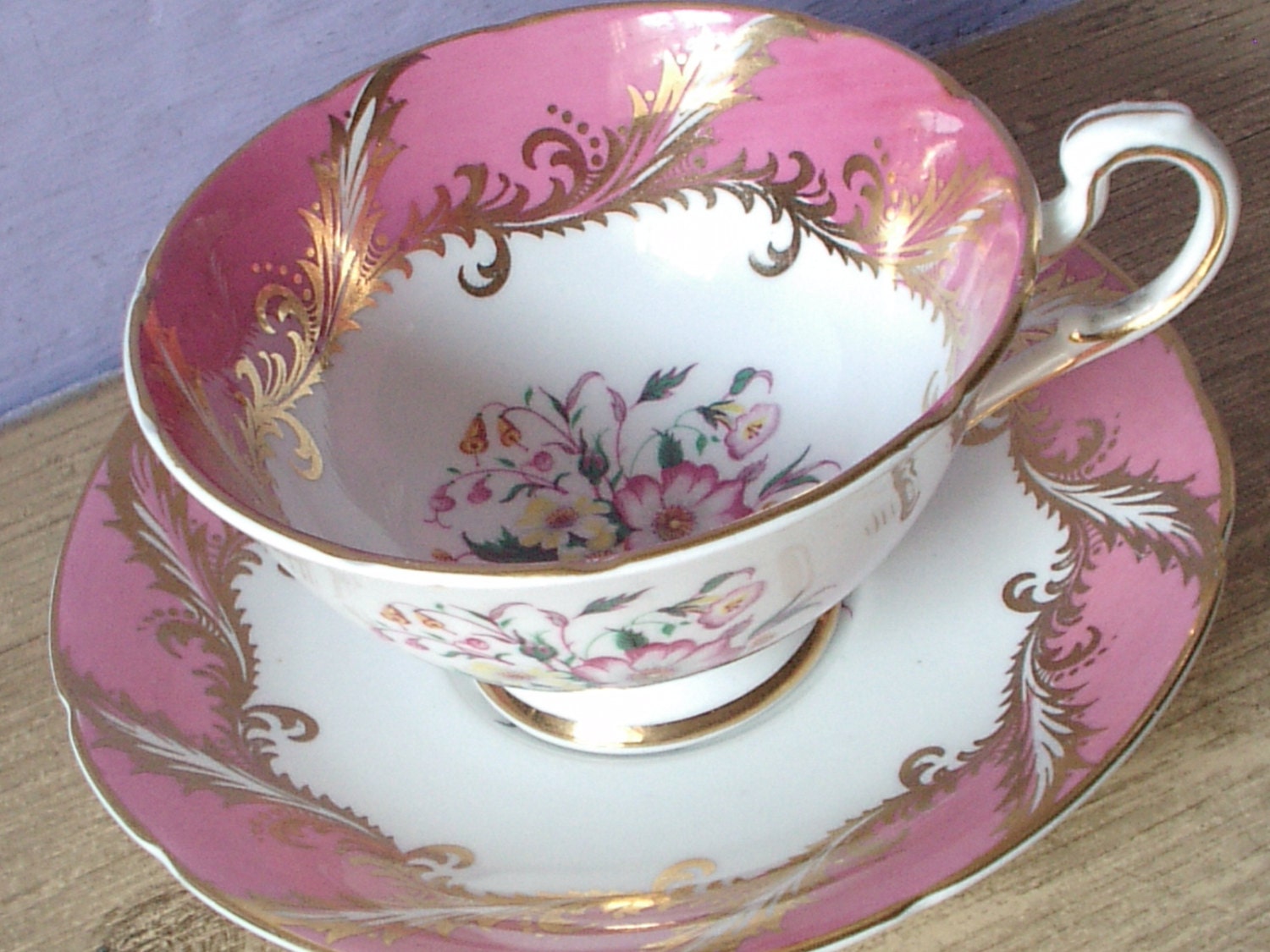 Antique Paragon bone china tea cup set vintage by ShoponSherman