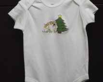 christmas bulldog t shirt