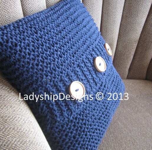Knit pattern pdf knit pillow cover pattern Super Simple