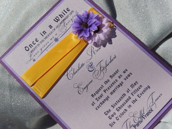 Tangled Themed Wedding Invitations 10