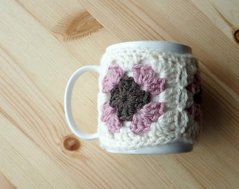 Mug Cosy PDF Crochet Pattern Granny Squares Instant Download Quick & Easy Crochet