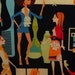 for khananna / Cover Girl by Alexander Henry / 1960's Mod Women / Retro Styles / OOP / Half Yard / Last One!
